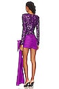view 4 of 5 Bow Mini Dress in Purple Magic