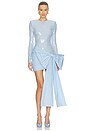 view 1 of 5 Sequins Bow Mini Dress in Plein Air