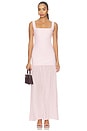 view 1 of 4 VESTIDO CUELLO REDONDO CREPE SCOOP NECK DRESS in Cherry Blossom Comb