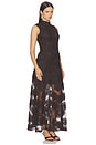 view 2 of 4 MAXIVESTIDO 3D FLOWER MAXI DRESS in Mol?
