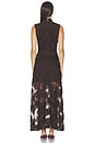 view 3 of 4 MAXIVESTIDO 3D FLOWER MAXI DRESS in Mol?