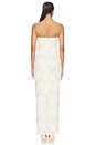 view 3 of 4 ROBE TUBE FLOWER MESH TUBE DRESS in Egret