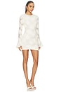 view 2 of 4 Flower Mesh Mini Dress in Egret