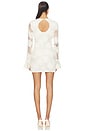 view 3 of 4 Flower Mesh Mini Dress in Egret