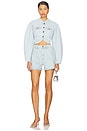 view 5 of 6 Barnia Short in Light Blue Denim