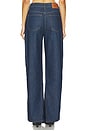 view 4 of 6 Buttoned Wide Leg in Dark Blue Denim