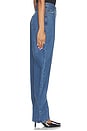 view 3 of 6 JEANS CON PERNERA ACAMPANADA DRAPED BARREL LEG JEANS in Medium Blue Denim