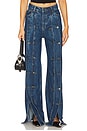 view 2 of 7 Dixie Button Jean in Medium Blue Denim