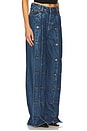 view 3 of 7 Dixie Button Jean in Medium Blue Denim