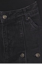 view 6 of 6 Dixie Button Wide Leg in Black Denim