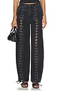 view 1 of 6 Laced Wide Leg in Black Washed