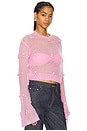 view 2 of 5 Light Knit Sweater in Prism Pink