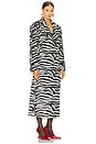 view 2 of 3 Fluffy Clasp Coat in Zebra