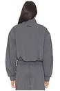 view 3 of 4 Crispy Track Jacket in Gray Pinstripe