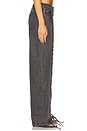 view 3 of 6 Denim Laced Leg Pant in Black
