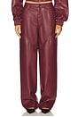 view 1 of 6 PANTALÓN DE CINTURA MEDIA CON RIBETE in Zinfandel