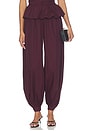 view 1 of 7 PANTALON AVEC PLIS BALLOON PLEATED PANTS in Zinfandel
