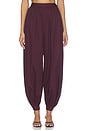 view 2 of 7 PANTALON AVEC PLIS BALLOON PLEATED PANTS in Zinfandel