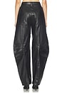 view 4 of 6 Leather Cargo Pants in Black