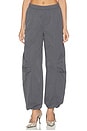 view 1 of 7 Crispy Track Pants in Gray Pinstripe