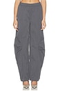 view 2 of 7 Crispy Track Pants in Gray Pinstripe