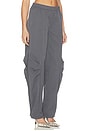 view 3 of 7 Crispy Track Pants in Gray Pinstripe