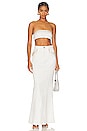 view 4 of 5 Embellished Maxi Skirt in Pristine White