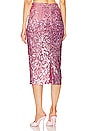 view 3 of 5 Sequin Pencil Skirt in Fuchsia Pink