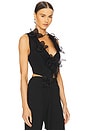 view 2 of 4 Flower Waistcoat in Black