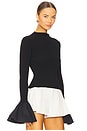 view 2 of 4 Knit High Neck Top in Black