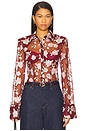 view 1 of 5 CAMISA DE MALHA JUSTA in Zinfandel Combo