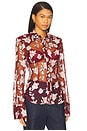 view 2 of 5 CAMISA DE MALHA JUSTA in Zinfandel Combo