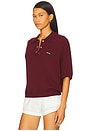 view 2 of 5 SLINKY 니트 폴로 in Zinfandel