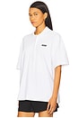 view 2 of 5 Cotton Short Sleeve Polo in Bright White
