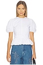 view 1 of 4 Top With Puffsleeves in Bright White