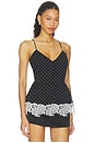 view 2 of 5 CAMISOLA LACEBAND CAMISOLE in 1000 Black Comb