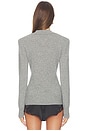 view 4 of 5 Wool Longleeve Polo in Frost Gray