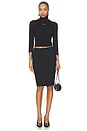 view 5 of 5 Jersey 3/4 Turtleneck in Black