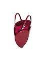 view 6 of 5 BOLSO DE CORAZÓN PATENT CROCO HEART BAG in Windsor Wine