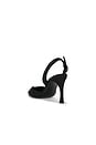 view 3 of 5 TACÓN SLINGBACK HIGH HEEL SATIN  in Black