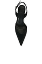 view 4 of 5 TACÓN SLINGBACK HIGH HEEL SATIN  in Black