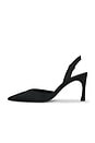 view 5 of 5 TACÓN SLINGBACK HIGH HEEL SATIN  in Black