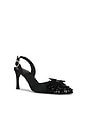 view 2 of 5 PANTUNFLA SLINGBACK HIGH HEEL FLOWER in Black