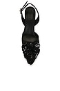 view 5 of 5 PANTUNFLA SLINGBACK HIGH HEEL FLOWER in Black
