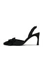 view 6 of 5 PANTUNFLA SLINGBACK HIGH HEEL FLOWER in Black