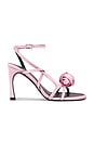 view 1 of 5 Satin Sandal in Begonia Pink