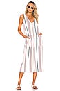 view 1 of 3 Ale Jumpsuit in White & Berry Stripe