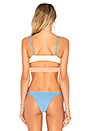 view 3 of 4 Juliet Bikini Top in Light Blue & Desert Clay