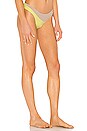 view 2 of 4 Jaclyn Bikini Bottom in Sand & Sunny Lime