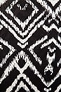 view 6 of 6 Long Sleeve Body Con Dress in Black White Ikat